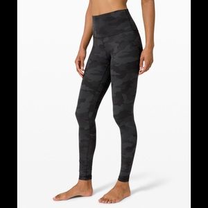 lulu lemon align high rise camo leggings